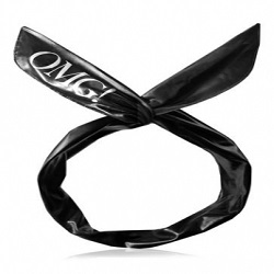 Double Dare OMG  Platinum HairBand-Black - Повязка косметическая для волос (черный  металлик)