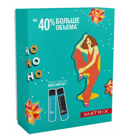 Matrix Total Results High Amplify - Новогодний набор для объема (шампунь 300 мл + кондиционер 300 мл)