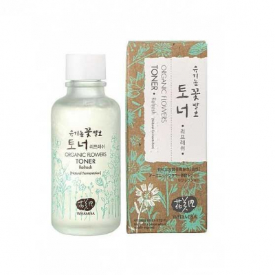 Whamisa Organic Flowers Original Toner - Тонер на основе цветочных ферментов (освежающий) 120 мл