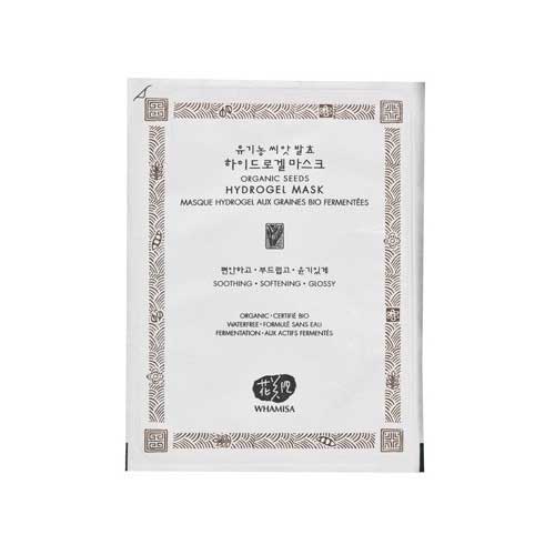Whamisa Organic Seeds Hydrogel Mask - Маска для лица гидрогелевая на основе ферментов семян растений 33 мл