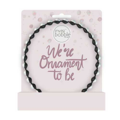 Invisibobble Hairhalo We're Ornament To Be - Ободок для волос (черный/белый перламутр)