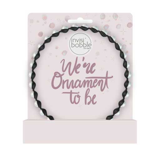 Invisibobble Hairhalo We're Ornament To Be - Ободок для волос (черный/белый перламутр)