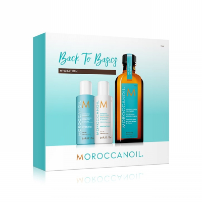 Moroccanoil Mini Hydration Set - Мини набор "увлажнение" (шампунь 70 мл, кондиционер 70 мл, масло 100 мл)