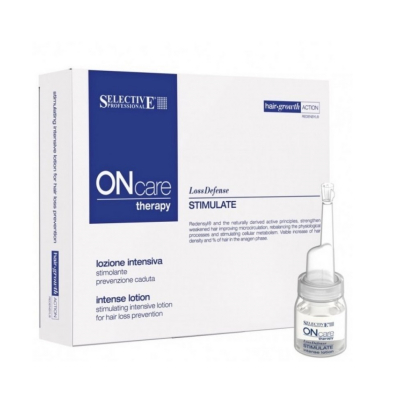 Selective On Care Scalp Stimulate Intense Lotion - Интенсивный стимулирующий лосьон от выпадения волос 8*8 мл