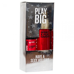 Sexy Hair Spray and Play Harder Firm Volumizing Hairspray, Powder Play - Набор "спрей для дополнительного объема и пудра для объема и текстуры"