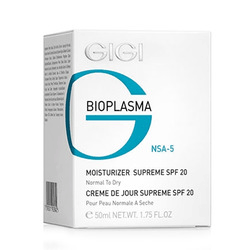 GIGI Cosmetic Labs Bioplasma Moist Supreme SPF 20 - Крем увлажняющий для нормальной и сухой кожи с SPF 20 50 мл