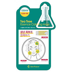 Mijin Cosmetics Skin Planet Tea Tree Essence Calming Mask - Маска для лица тканевая чайное дерево 26 г
