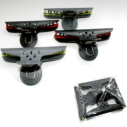 Dewal CL2207 - Зажим для волос "Бабочка" черный, пластк, 10 см, 4 шт/уп