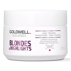 Goldwell Dualsenses Blondes And Highlights 60SEC Treatment - Интенсивный уход за 60 секунд для осветленных волос 200 мл