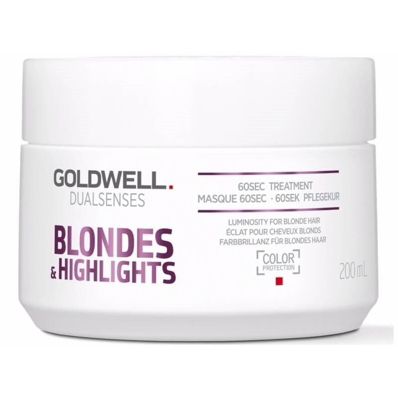 Goldwell Dualsenses Blondes And Highlights 60SEC Treatment - Интенсивный уход за 60 секунд для осветленных волос 200 мл
