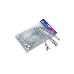 Dewal CL2401 - Зажим для волос металл, 10 см, 12 шт/уп