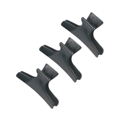 Dewal CL2202 (черн.) - Зажим для волос "Бабочка" черный, пластик, 8 см 12 шт/уп