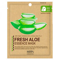 Mijin Cosmetics Essence Mask Fresh Aloe - Маска для лица тканевая алое 25 г