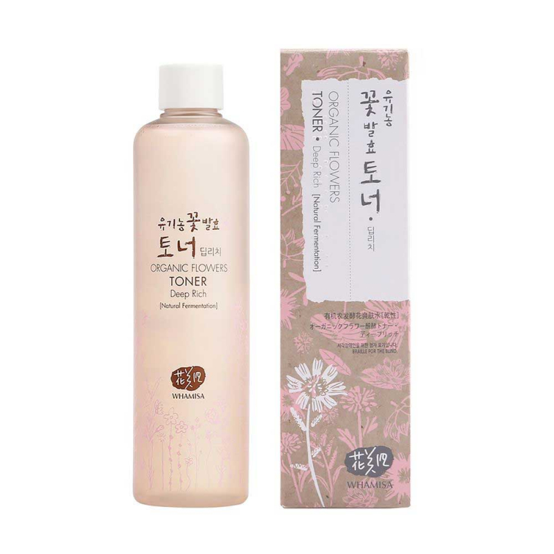 Whamisa Organic Flowers Original Toner - Тонер на основе цветочных ферментов (насыщенный) 300 мл
