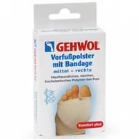 Gehwol Vorfubpolster Mit Bandage - Защитная подушка под плюсну из гель-полимера и бандажа (правая) 1 шт