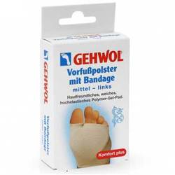 Gehwol Vorfubpolster Mit Bandage - Защитная подушка под плюсну из гель-полимера и бандажа (левая) 1 шт
