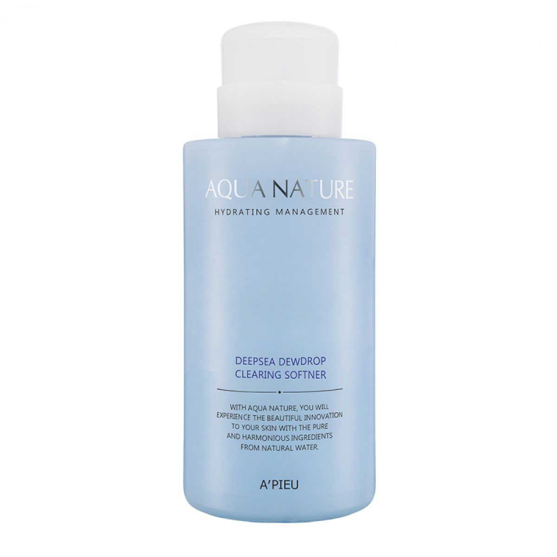 A'pieu Aqua Nature Deep Sea Dewdrop Clearing Softener - Софтнер для лица очищающий 500 мл