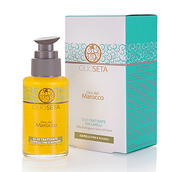 Barex Olioseta Oro del Marocco Oil Treatment Blonde-Fine Hair - Масло Блонд-уход с маслом арганы и маслом семян льна 100 мл