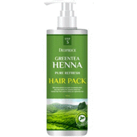 Deoproce Rinse Greentea Henna Pure Refresh Hair Pack - Маска для волос с зеленым чаем и хной 1000 мл
