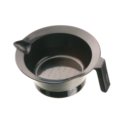 Dewal T-1202 - Чаша для краски, черная,с ручкой и носиком, с резинкой на дне 260 мл