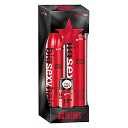 Sexy Hair Big Spray and Play Harder Firm Volumizing Hairspray + Root Pump Plus Humidity Resistant Volumizing Spray Mousse + Powder Play - Набор (спрей для дополнительного объема 300 мл+ мусс для объема - влагостойкий спрей 300 мл+ пудра для объема и текстуры 15 г)