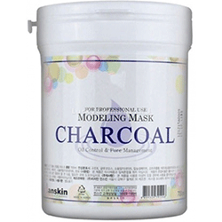 Anskin Original Charcoal Modeling Mask Сontainer - Маска альгинатная для кожи с расширенными порами (банка) 240 г