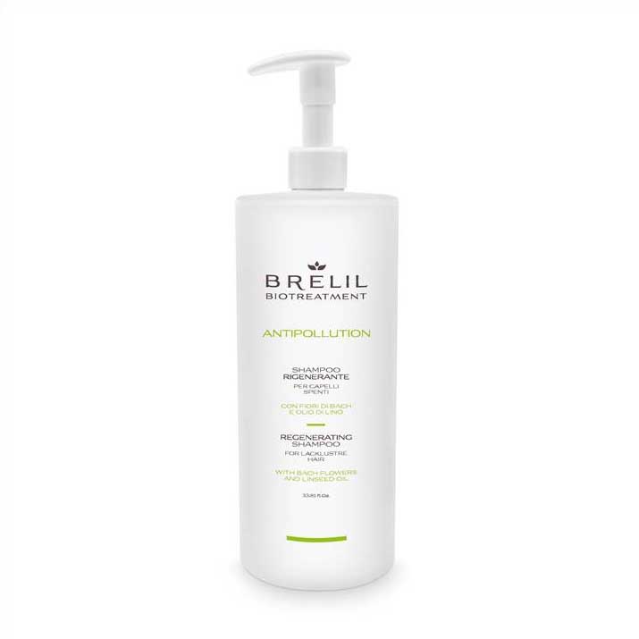 Brelil Biotreatment Antipollution Shampoo - Регенерирующий шампунь 1000 мл