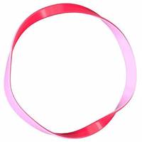 Invisibobble Basic Jelly Twist - Резинка для волос с подвесом (красно-розовый) 10 шт