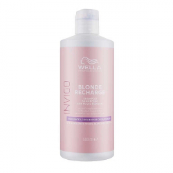 Wella Invigo Blonde Recharge Shampoo - Шампунь-нейтрализатор желтизны для холодных светлых оттенков 500 мл