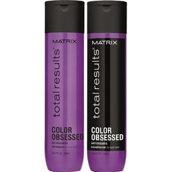 Matrix Total Results Color Obsessed - Новогодний набор для защиты цвета волос (шампунь 300 мл + кондиционер 300 мл)