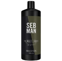 Sebastian Man The Multitasker Shampoo - Шампунь для ухода за волосами, бородой и телом 3 в 1 1000 мл