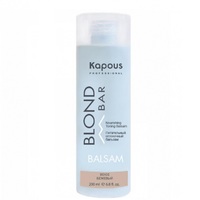 Kapous Blond Bar Nourishing Toning Balsam - Питательный оттеночный бальзам для оттенков блонд серии (бежевый) 200 мл