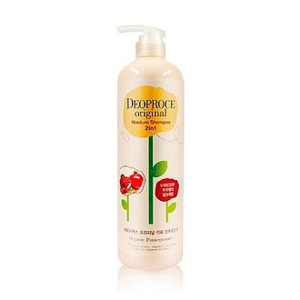Deoproce Original Moisture 2 in 1 Shampoo Pomegranate - Шампунь-бальзам 2в1 (гранат) 1000 мл