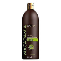 Kativa Macadamia Conditioner Salt and Sulfate Free - Интенсивно увлажняющий кондиционер для нормальных и поврежденных волос 500 мл