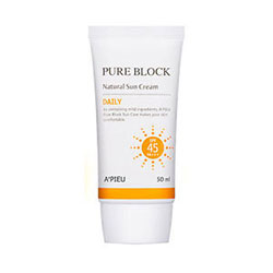 A'pieu Natural Sun Cream - Крем солнцезащитный 50 мл