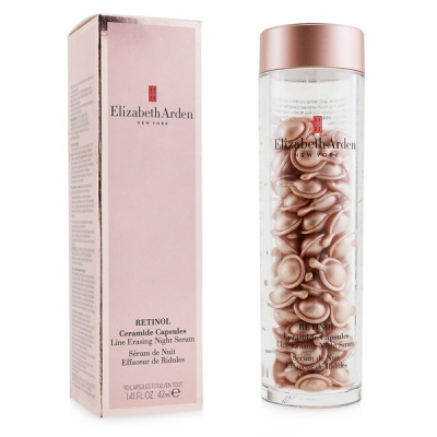 Elizabeth Arden Skin Care Ceramide Retinol Capsules Line Erasing Night Serum - Ночная антивозрастная сыворотка в капсулах для лица с церамидами и ретинолом 90 шт