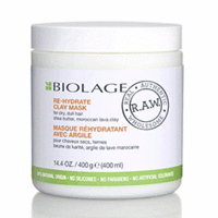 Matrix Biolage  R.A.W Re-Hydrate Clay Mask - Детокс-маска увлажняющая с маслом Ши и марокканской вулканической глиной  400 мл
