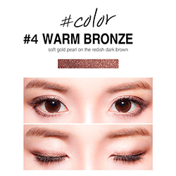 Secret Key Eye Twinkle Waterproof Gel Pencil Liner Warm Bronze - Карандаш автоматический для глаз водостойкий тон 04