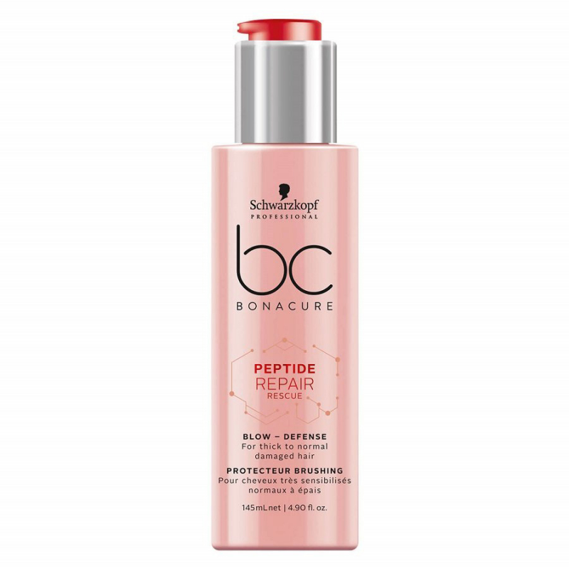 Schwarzkopf BC Bonacure Peptide Repair Rescue Blow Defence - Защитный крем для волос 145 мл