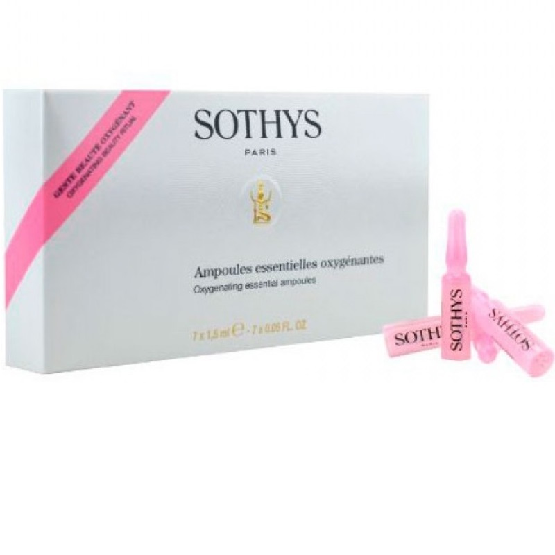 Sothys Oxygenating Essential Ampoules - Ампульный концентрат с кислородонасыщающим и ревитализирующим действием 7*1,5 мл