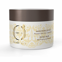 Barex Olioseta Oro Di Luce Shine Мask - Маска-блеск с протеинами шелка и семенем льна 200 мл