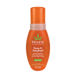 Hempz Yuzu and Starfruit Mousse Fair Skin SPF 30 - Мусс с бронзантом светлого оттенка юдзу и карамбола 200 мл