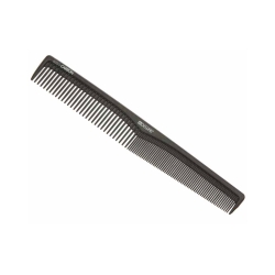 Dewal CO-6051-CARBON - Расческа рабочая "Carbon brawn" комбинированная, с добавлением карбона, коричневая 17,5 см