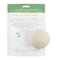 The Konjac Sponge Facial Puff Green Clay - Спонж для умывания лица