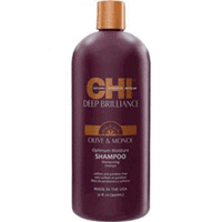 CHI Deep Brilliance Olive&Monoi Optimum Moisture Shampoo - Увлажняющий шампунь для поврежденных волос 946 мл