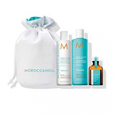 Moroccanoil Volume Set - Весенний набор 2019 "объём" (шампунь 250 мл, кондиционер 250 мл, восстанавливающее средство 25 мл)