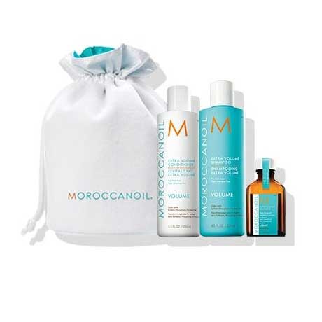 Moroccanoil Volume Set - Весенний набор 2019 "объём" (шампунь 250 мл, кондиционер 250 мл, восстанавливающее средство 25 мл)