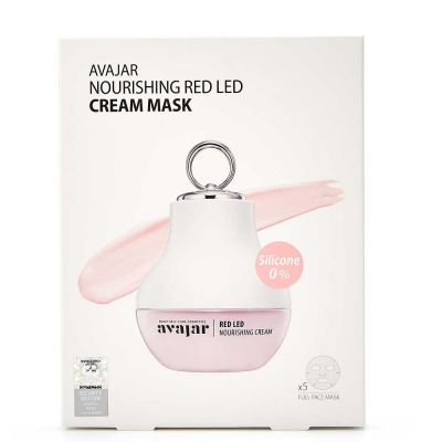Avajar Nourishing Red Led Cream Mask - Питательная кремовая маска 5 шт