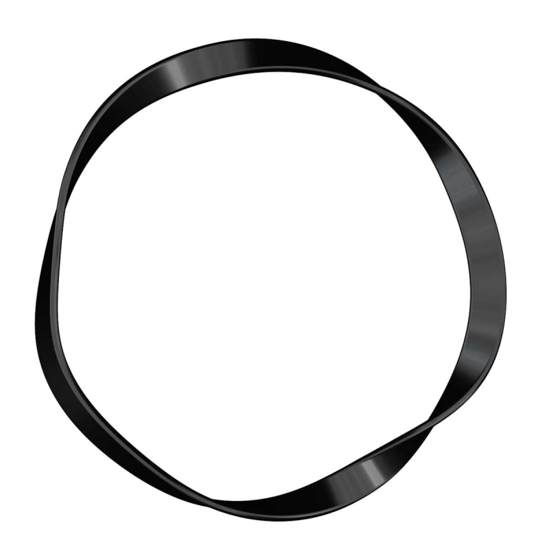 Invisibobble Basic True Black - Резинка для волос с подвесом (черный) 10 шт