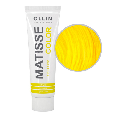 Ollin Professional Matisse Color Yellow - Пигмент прямого действия жёлтый 100 мл